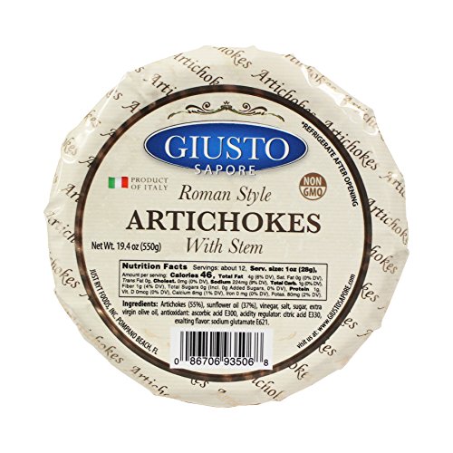 Giusto Sapore Antipasto 10.23oz - Non GMO Italian Premium Gourmet Brand - Imported from Italy and Family Owned (Roman Style Artichokes - 19.4oz) - Thumbnail 3