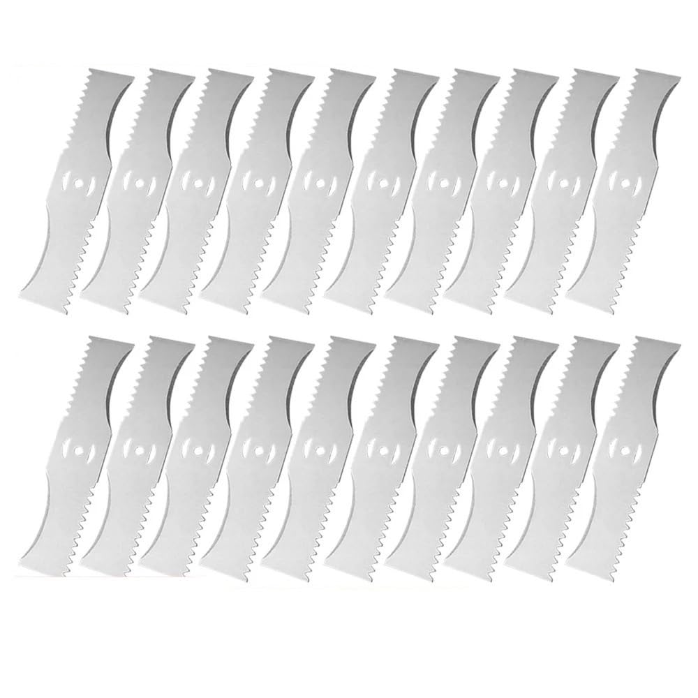 1-30PCS Metallo Erba String Trimmer Testa Lama di Ricambio 150 millimetri A Forma di Arco Seghettato for Cordless Batteria Tosaerba uso del giardino(20PCS Blade)