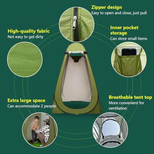 Pop Up Changing Tent Tienda Portátil Pop Up Ducha Tienda Instantánea Privacidad Vestidor Cambiador Exterior Playa Camping Ventilación Ventana Bolsa de Transporte Tienda Privacidad Ducha Campamento Baño miniatura 4