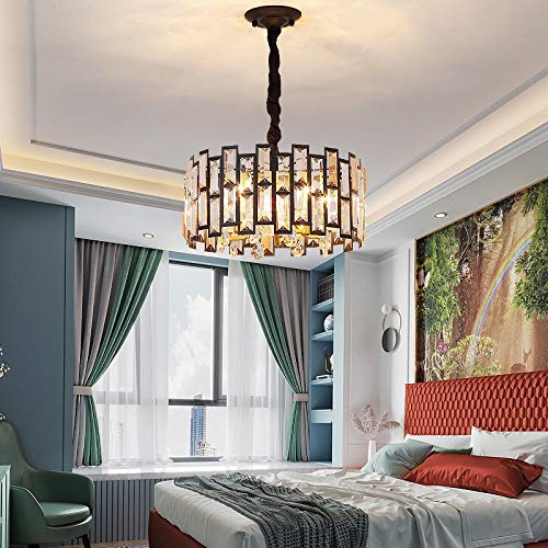 Lustre de Plafond en Métal Brossé Design Postmoderne Haute Qualité