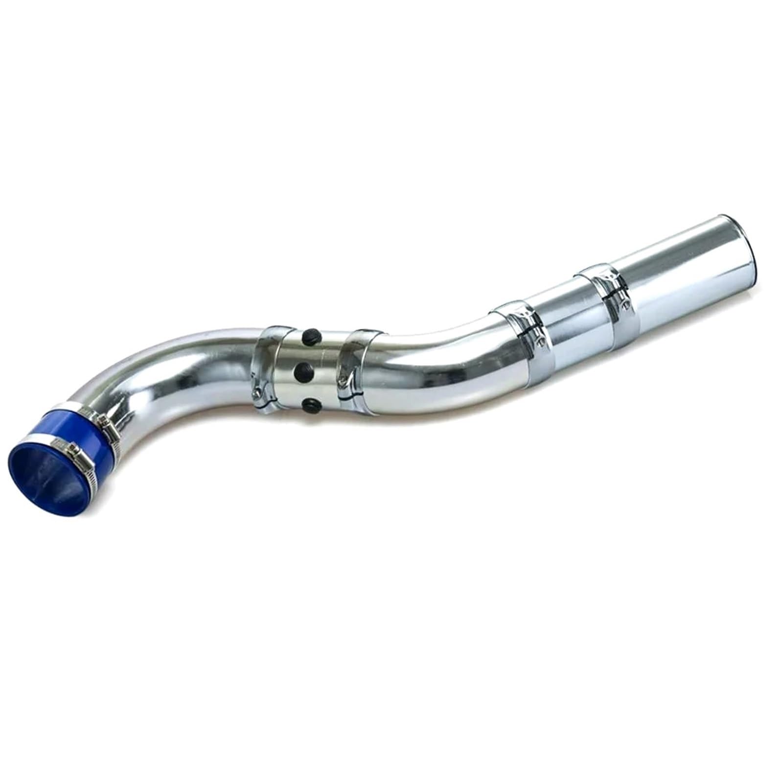 Kit de admisión aire frío Tubo de admisión aire universal 3" y 76 mm, kit tubo aleación aluminio, sistema inyección filtro frío directo turbo