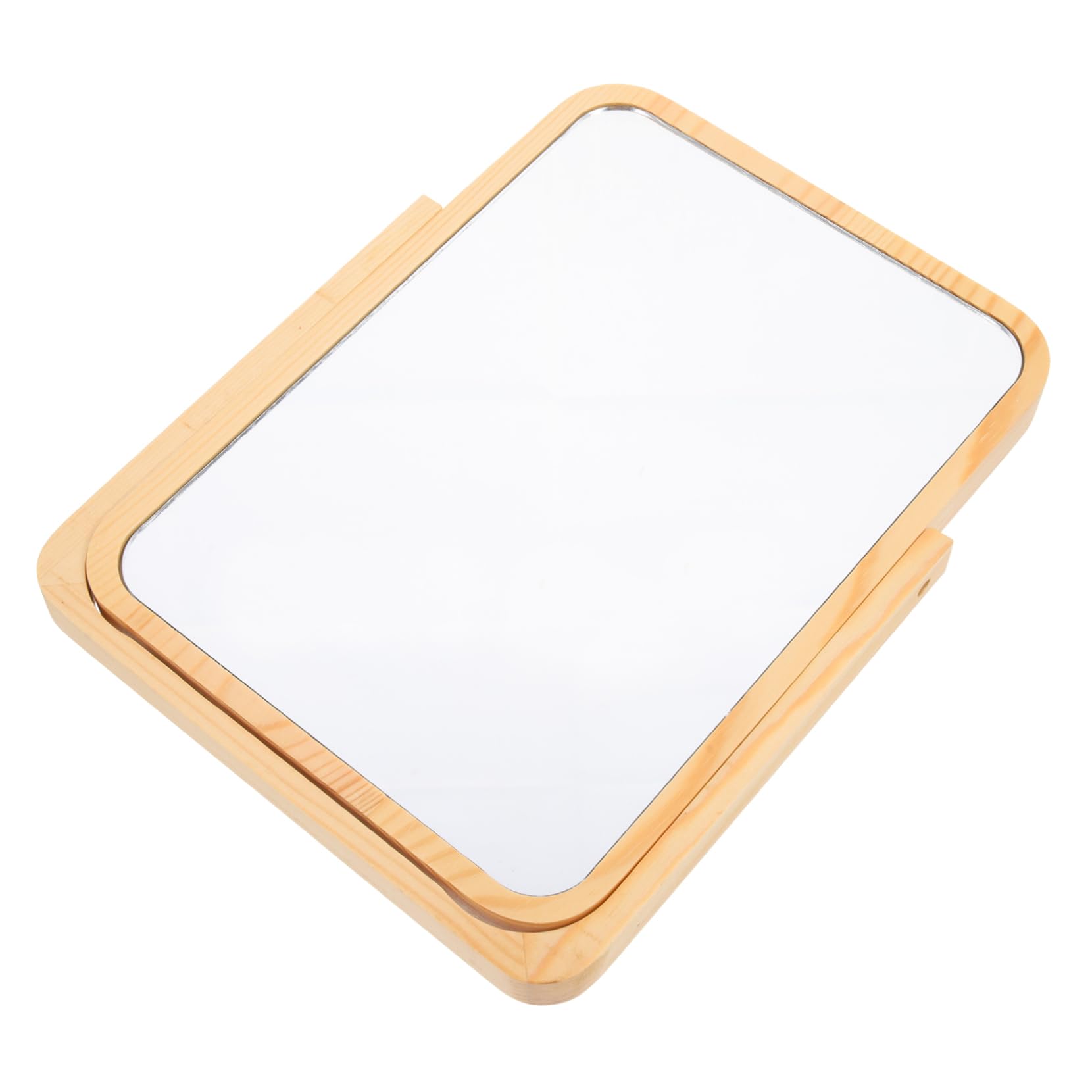 Miroir de bureau portable en bois pour coiffeuse de chambre et rasage