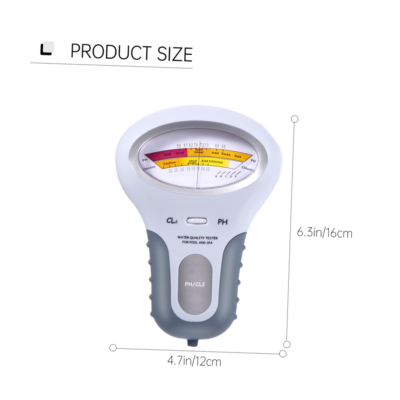 VANZACK 2piezas Tester De De Agua De Piscina Ph Portátil Medidor Digital De Ph y Precisión De Agua y De Usar y