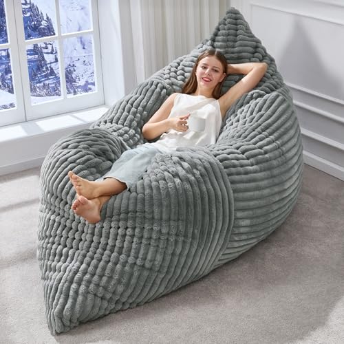 Hobestluk 3-in-1 Bean Bag Chair for Adults