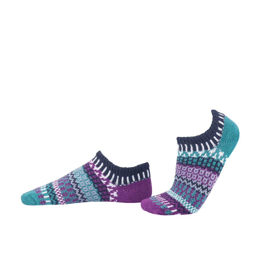 Image of Solmate Socks Women & Men Classic Knit Mismatched No Show Ankle Socks