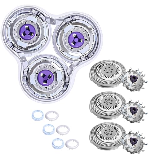 SH98/72 �����p�V�F�[�o�[�w�b�h Philips Norelco S9000 �v���X�e�[�W�����p�u���[�h�ASh98 �w�b�h �t�B���b�v�X Norelco Electric Razors S9000 Prestige (SP98xx) SP9800