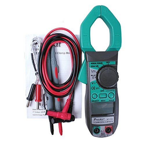 Pro'sKit Tool solutions MT-3102 3 1/2 2A Mini Digital Clamp Meter AC current 2A. Temperature measurement 0.8% best accuracy Auto range(MT-3102)