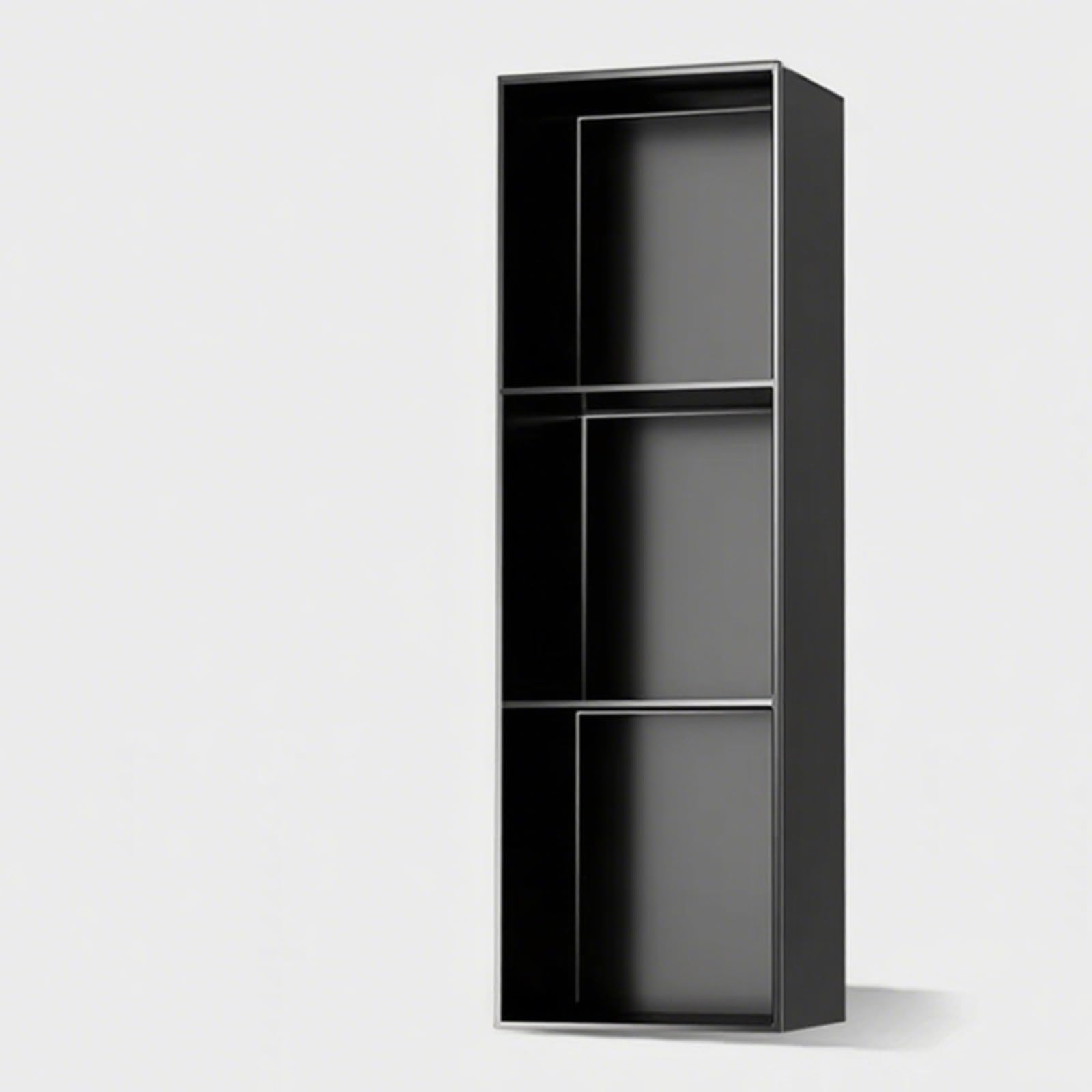 Stainless Steel Recessed Wall Shelf for Storage and Organization Recessed Wall Niche Organizer for Bathroom Storage Installation Kitchen Living Room Bedroom Built In Alcove Shelf(Black,90*28cm/35.4*11