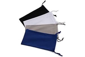 Durable Storage For Your Precious Shades: 4-Pack Microfiber Goggle Bags
