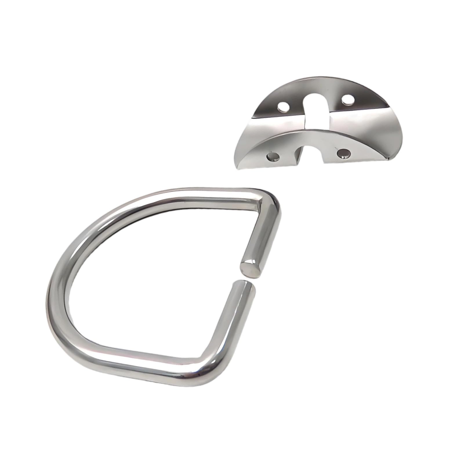 QIAOLIDA Diving Side Mount Tanks D Rings Base Stainless Steel With Rope Hole For Secure Scubas Equipment Attachment