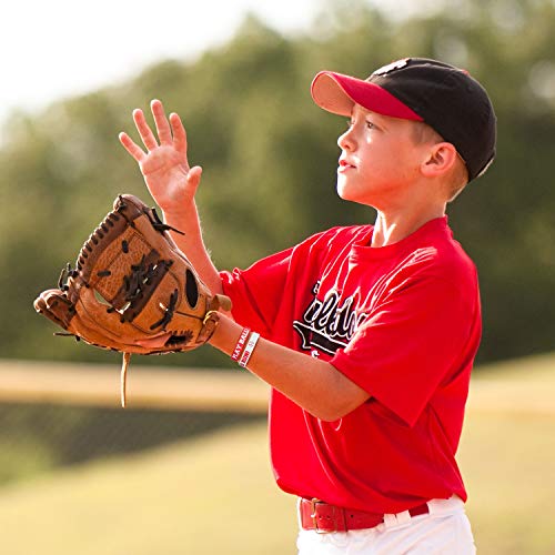 Baseball Silicone Rubber Bracelets Rubber Wristbands Baseball Bracelet Wristbands For Gifts Party Favors (24 Pieces) #TOP4