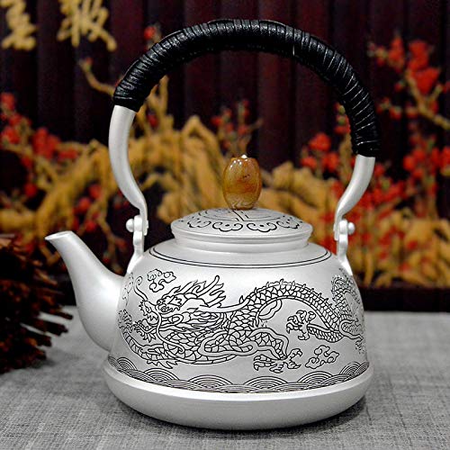 No-Branded Teiera d'Argento hkrstssxj Sterling Silver 999 Teiera Fatta a Mano Giapponese Tea Pot Laterale Maniglia Home… - immagine 3
