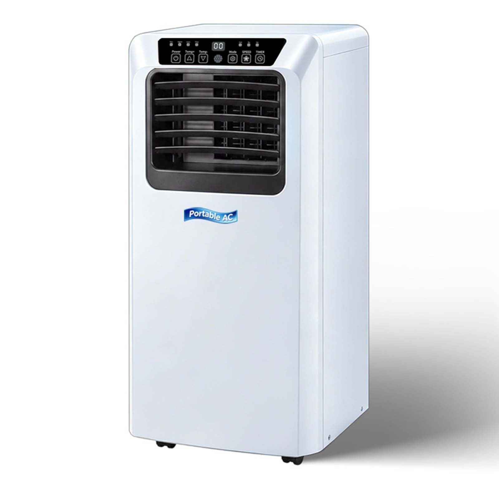 Aire Acondicionado Portátil # Climatizador portátil silencioso con refrigeración, deshumidificador y Ventilador, Control Remoto, 12 H Ruedas, Kit de Ventana, para Dormitorio, 9000BTU