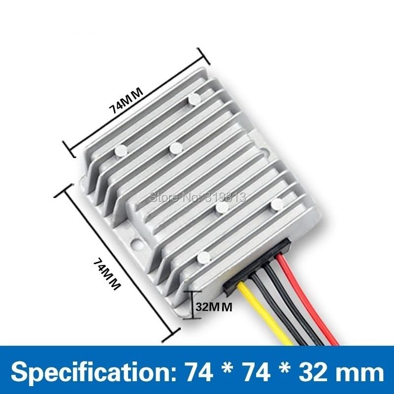 Convertidor estabilizador y regulador de voltios CC de 24V a 24V, 3A, 5A, 8A, 10A, módulo de Voltaje Reductor for Coche, 24Vdc, 10Amp(10-36V to 24V 5A)
