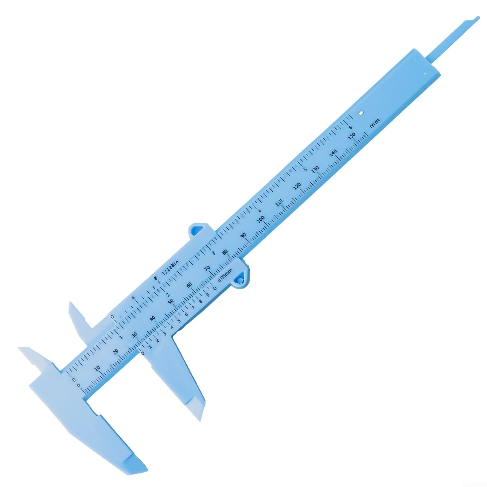 Evenoonest Doppel-Lineal Kunststoff-Messschieber 0–150 mm Tiefe Höhe | Schnelles Gleiten, misst bis zu 15,2 cm, perfekt für Schulprojekte, Ausstellungen, antike Karos