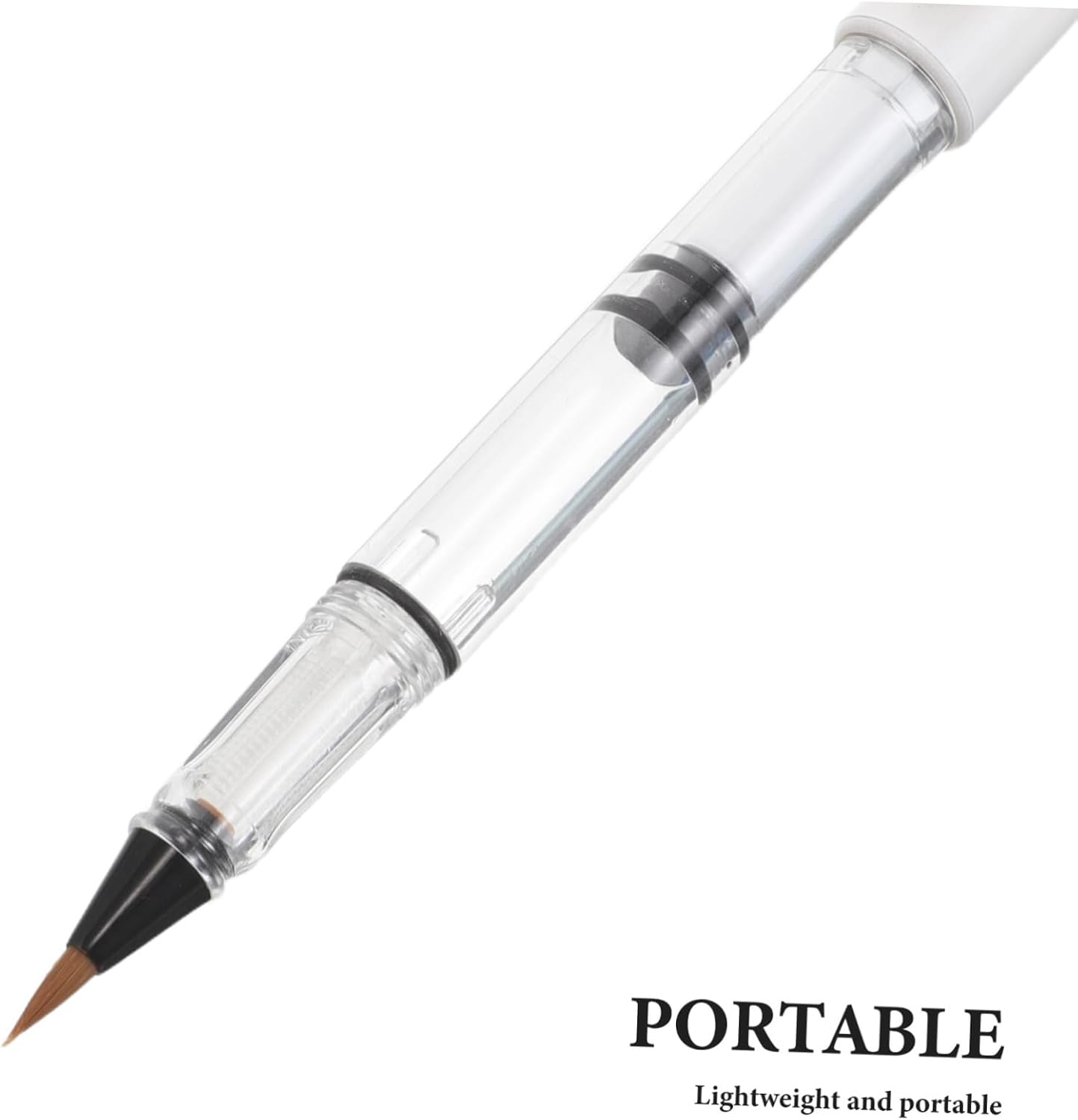 KALLORY Beginner Calligraphy Brush Pen Portable Nylon Brush for Chinese Calligraphy Ink Painting and Art Practice Easy to Clean Durable Lightweight for Beginners