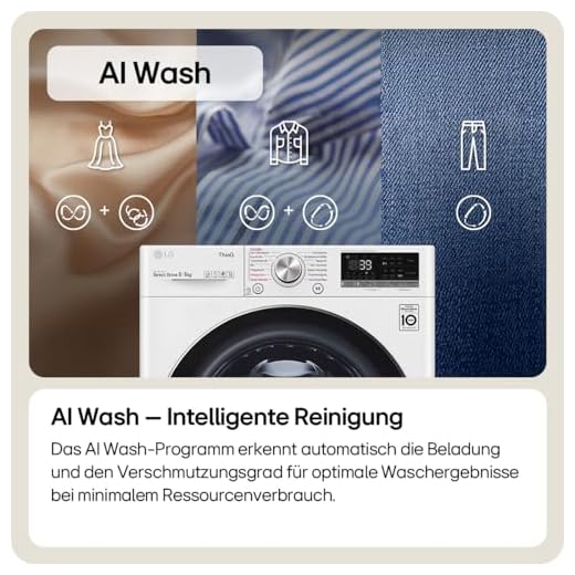 LG V7WD96H1A Waschtrockner mit AI DD