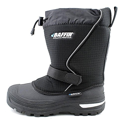 Baffin unisex-child Mustang Snow Boot, Black, 5 M US Big Kid