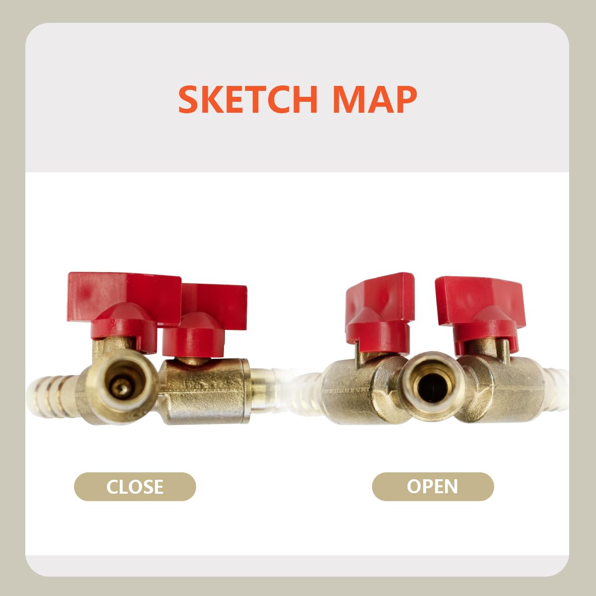 Valvola Di Intercettazione A T 3/8 MF Tubo 3/8