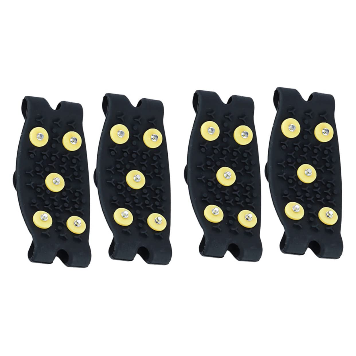 2 Pares Crampones Antideslizantes para Zapatos de Montaña con Puntas TPE Cubrecalzado Exterior Resistente Tracción Segura para Senderismo y Deportes de Invierno