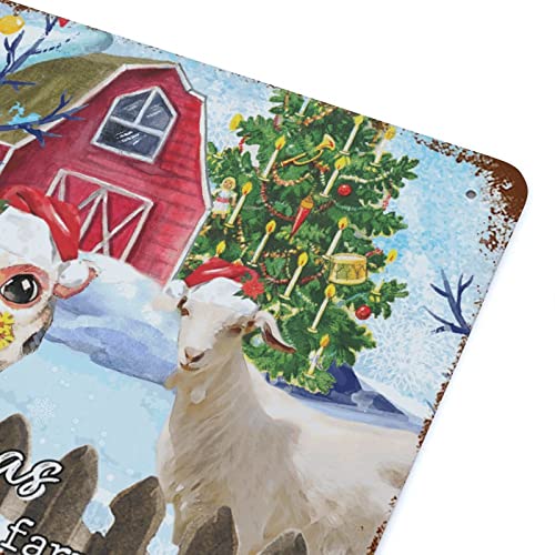 Panneau métal renne de Noël impression durable grand format 45cm - 7