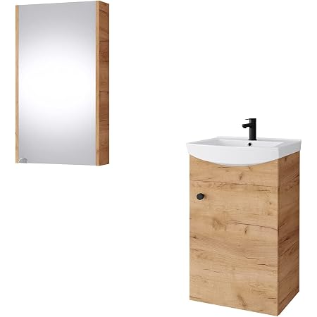 Gste Wc Waschtisch Set Mit Spiegelschrank