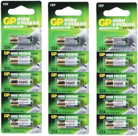 5x GP Hochvolt-Akku 23AE 12V - Alkaline A23 Batterien Für Fernbedienungen & Elektronik 5x GP Hochvolt-Akku 23AE 12V - Alkaline A23 Batterien Für Fernbedienungen & Elektronik