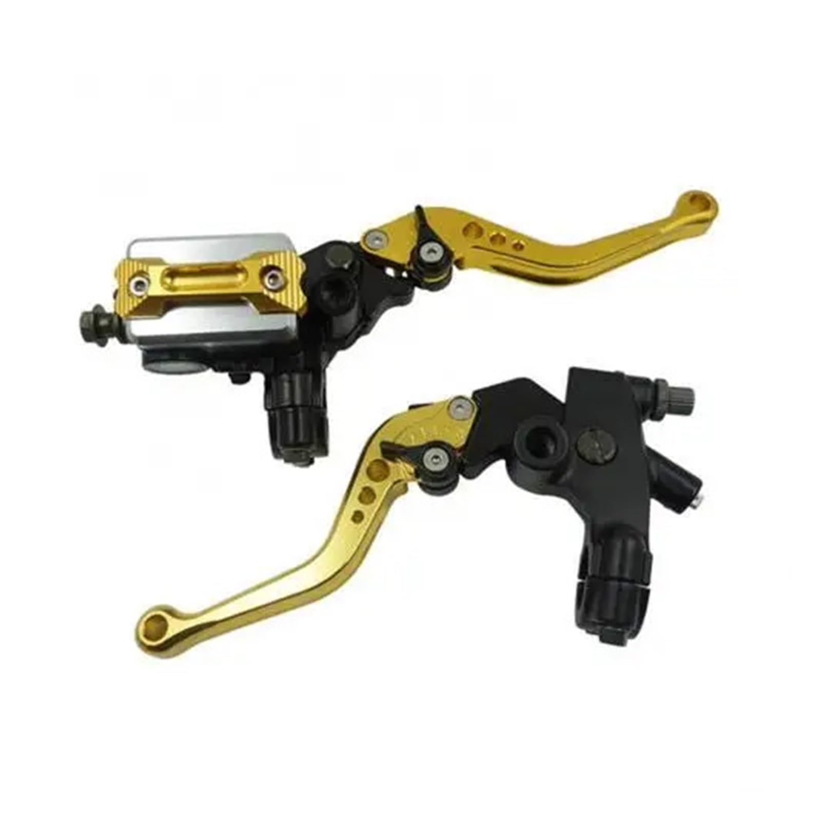 MWBDJFOD 2Pcs 22mm CNC Hydraulic Disc Brake Upper Pump Motorcycle Clutch Handbrake Levers Motorcycle Handle Clutch Lever Set Brake Handlebar Clutchs Brakes Levers