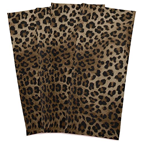 Naanle Animal Leopard Print Kitchen Towels 1 Pack Dish Cloths Reusable Cleaning Cloths Absorbent Hand Towels Tea Towels Bar Towels Household Fast Drying 28 X 18 In #TOP1