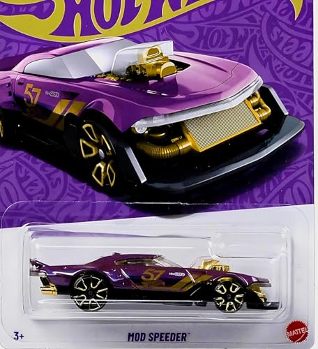 Image of ANVIT Toy Zone 1:64 HW Custom Pearl & Chrome Series Original HW Die-Cast Vehicle (Multicolor), Rare Collectible Edition (Mod Speeder)