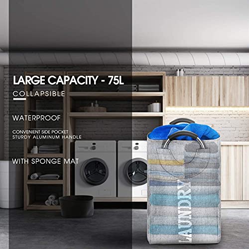 Panier de rangement en lin pliable bac à linge ménagers de ménage