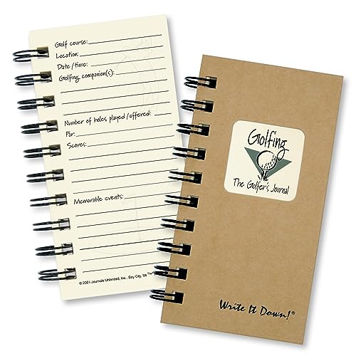Journal les golfeurs Golf un carnet rigide en kraft marron haut de gamme