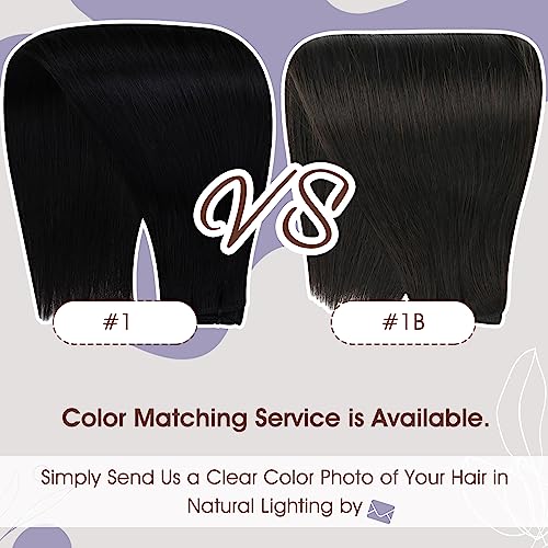 Image of Full Shine 26 Inch Hair Extensions Weft 180G Jet Black Remy Human Hair
