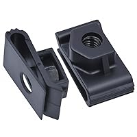 Vista 2 de Rexka 15 Uds. Cubierta de parachoques U Tuerca Soporte de matrícula U-Nut para Nissan Infiniti Armada Cube Frontier Leaf Pathfinder Rogue Versa G35