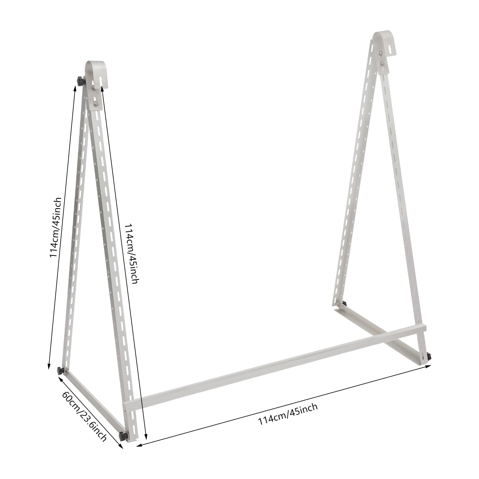 Supporto per pannello solare, supporto per centrali elettriche da balcone, angolo di 10-30°, con gancio, portata 50 kg, supporto regolabile, adatto per balconi, pavimenti, tetti