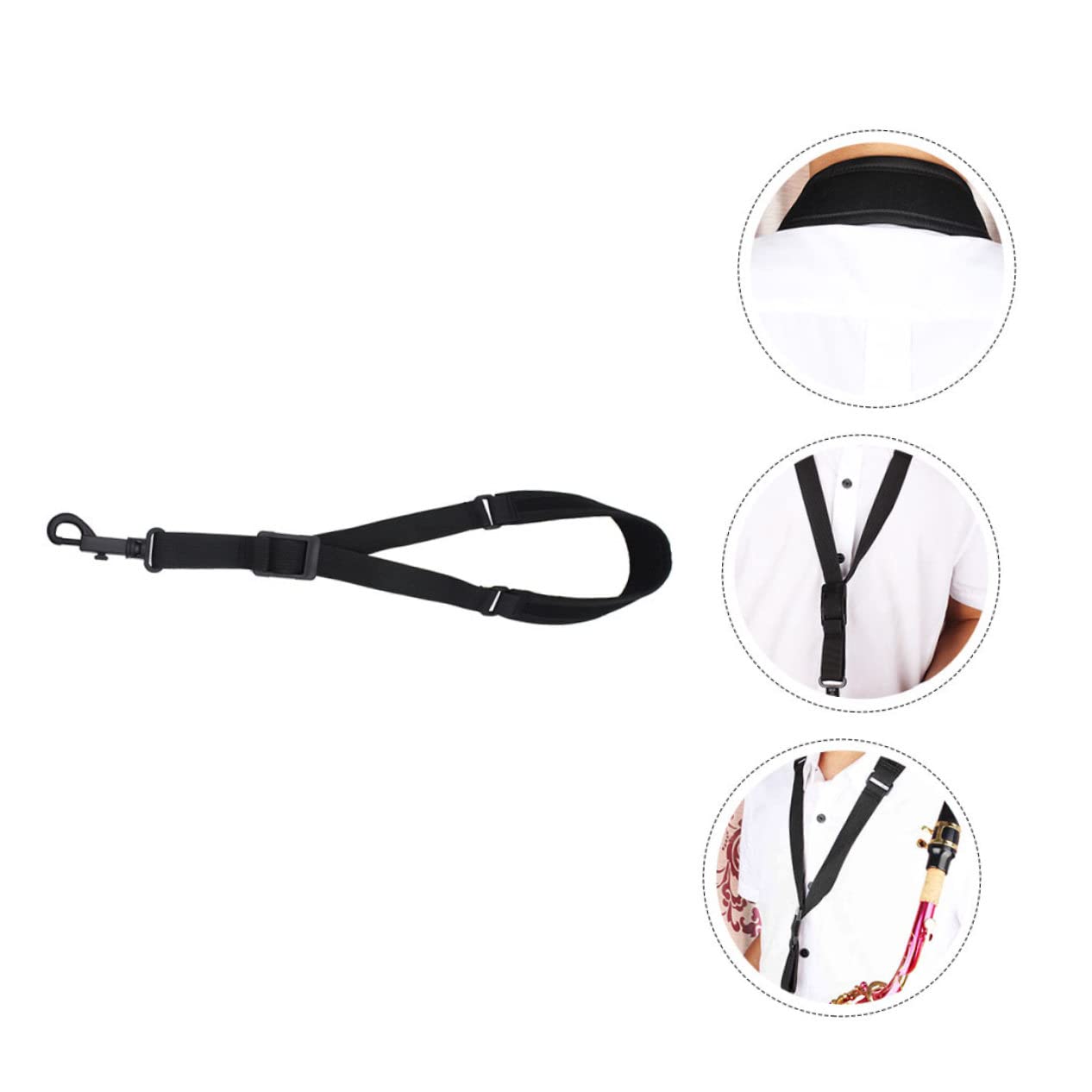 MAGICLULU Sangle de Cou pour Saxophone Alto et Ténor Harnais Créatif Accessoires Sangle de Saxophone Outil Facile à Installer
