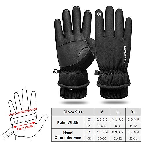 Luvas, Romacci Luvas de inverno quente Luvas de neve para homens e mulheres