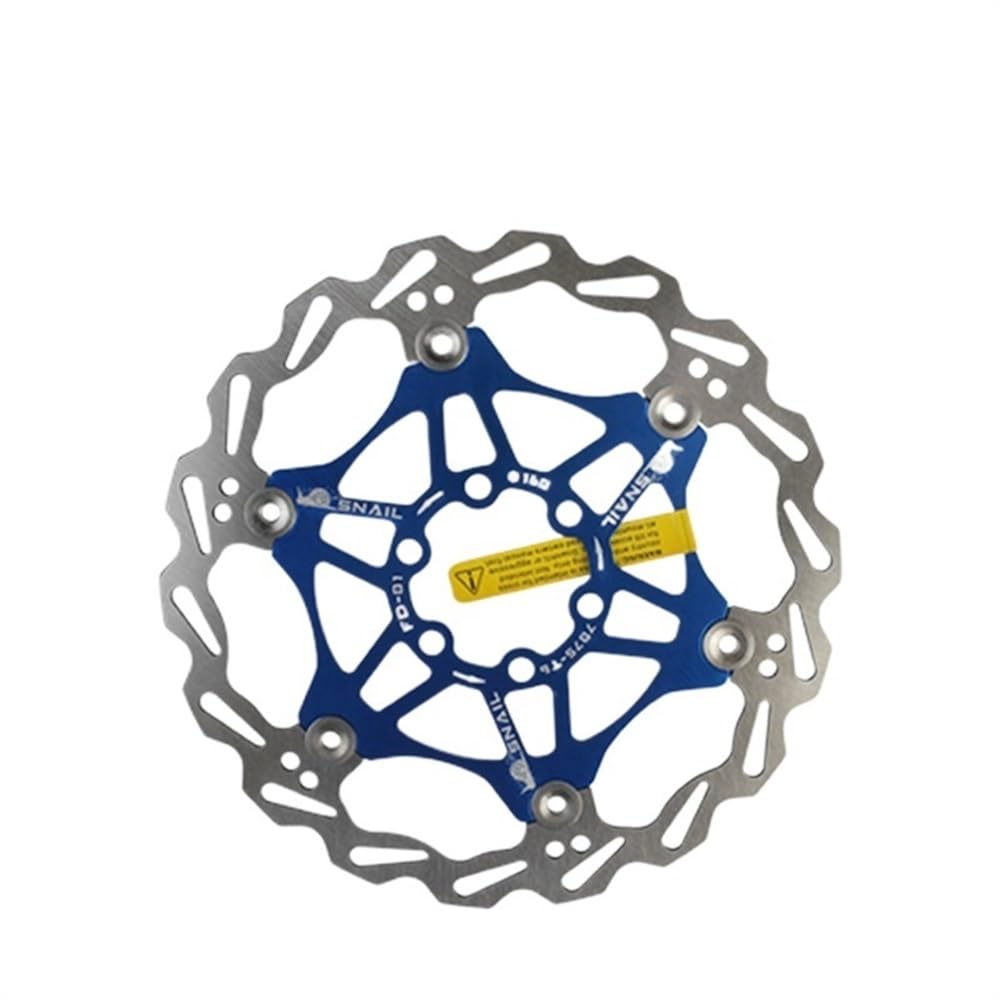 Frein à disque VTT acier inoxydable 160mm avec rotor flottant bleu