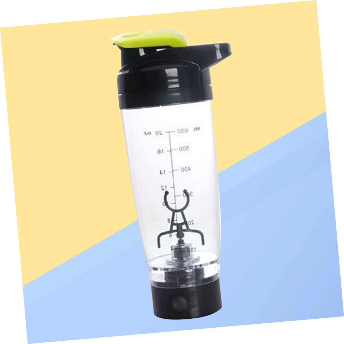 Shaker Elettrico per Proteine 600 Ml Mixer Antigraffio Portatile Miscelazione Automatica per Sportivi e