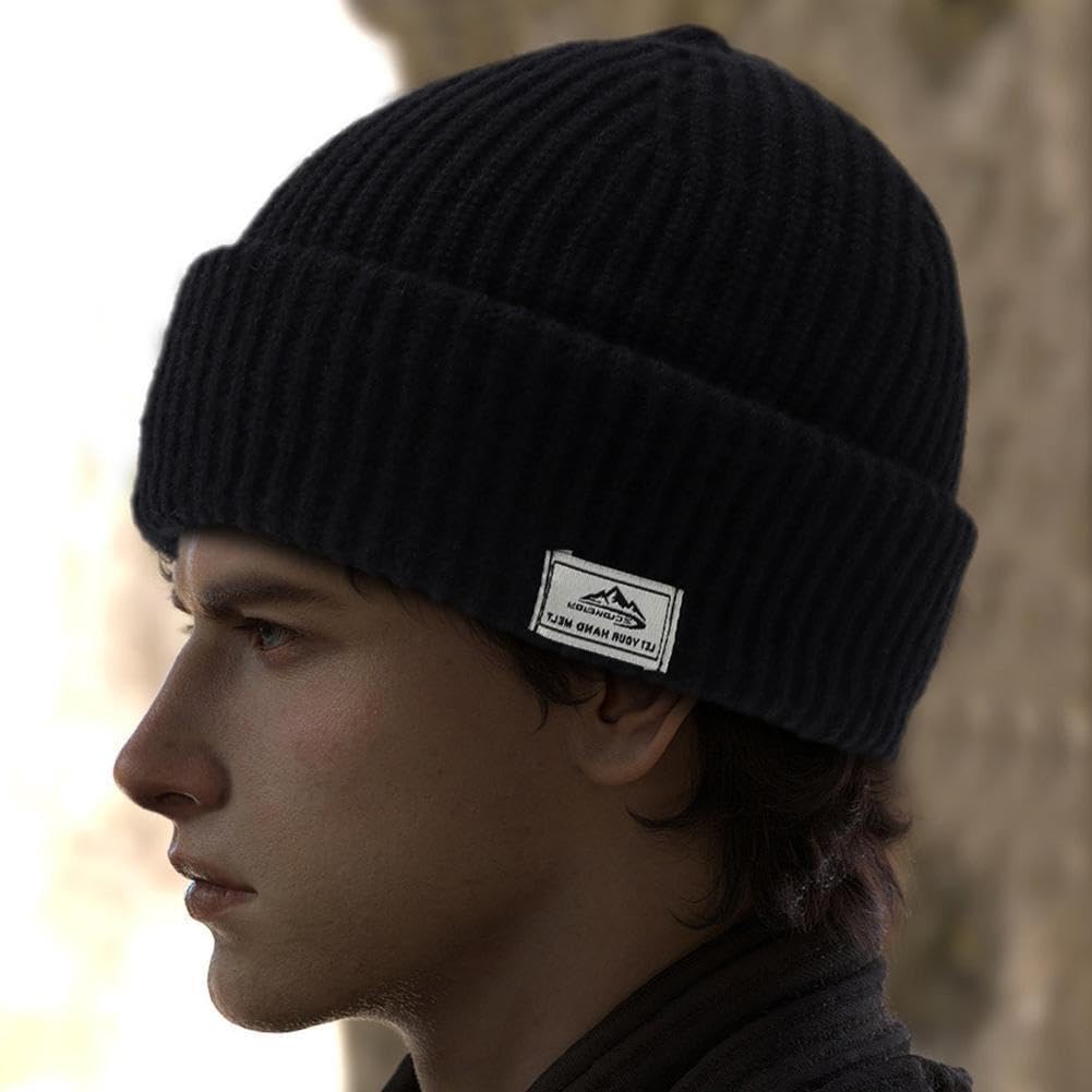 Amazon.co.jp: 冬ニットバラクラバビーニー帽子男性用 2 で 1 フル