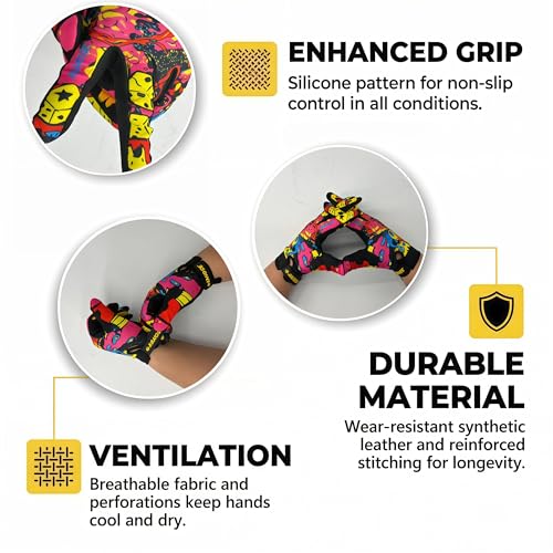 Guantes para ciclismo unisex con palma antideslizante miniatura 4