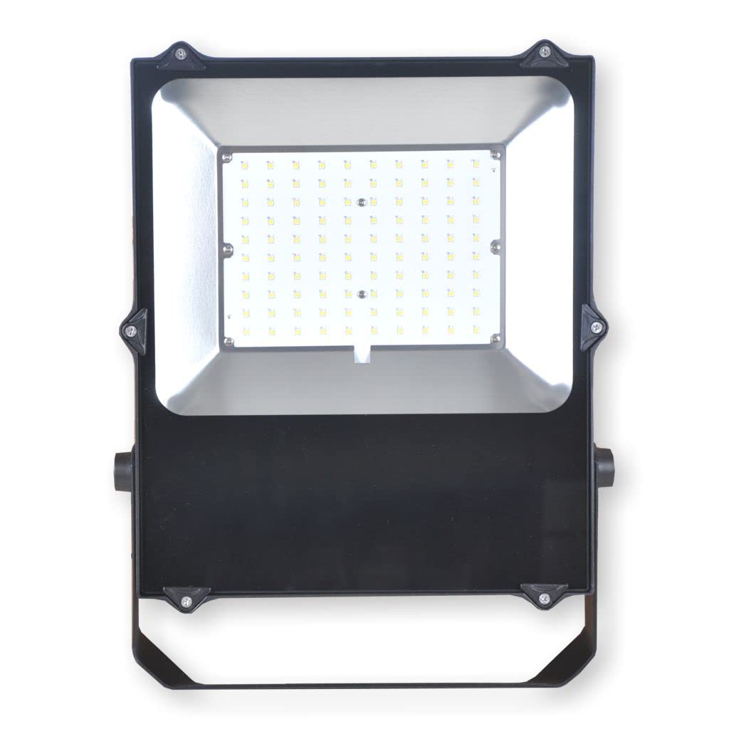 Summit LED Strahler 100W 12000lm schwarz Flutlichtstrahler Außenstrahler Scheinwerfer IP65 6500K