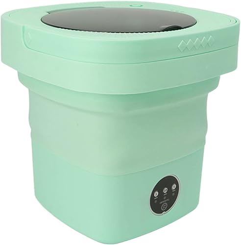 Miniatura 9 de POCREATION 6.5L Washing Machine, Portable Washing Machine Folding Portable Automatic Deep Wash and Spin Dry Washer with Water Tube 100240V (US Plug)