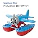 Red Seaplane, air Transport Toys, Enhancing The Grip Strength of Pliers. (9.06 x 9.06 x 5.51 inches) (Blue Upper Cover)