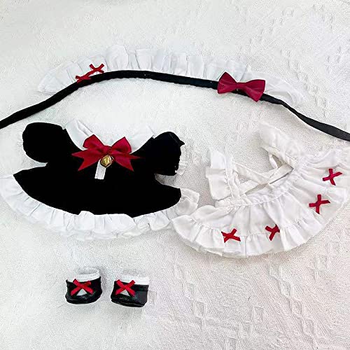 ぬいぐるみ服 20cm ドレス ドール服 人形の服 メイド服風 かわいい 着せ替え服 cosplay 衣装セット 人形コスプレ コスチューム 萌えグッズ
