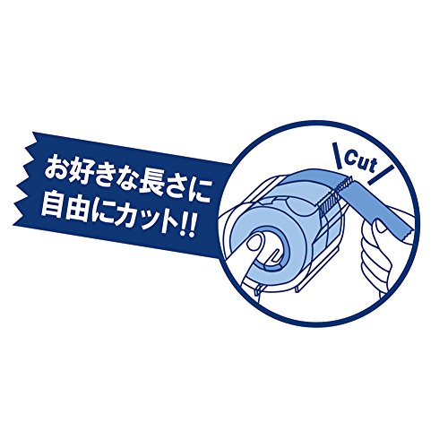 Image of Yamato RK-15CH-A Sticky Notes Memoc Roll Tape with Cutter, 0.6 inches (15 mm) x 32.8 ft (10 m) (Pack of 2)