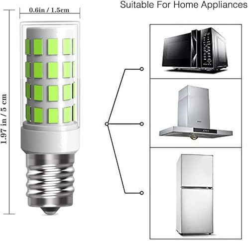 Miniatura 3 de Paquete de 3 bombillas LED E17 para debajo del microondas, luces sobre estufa, campana extractora, 3.5 W (equivalente a bombilla halógena de 35 W)