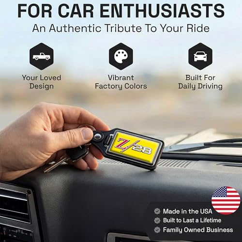 Image of Brotherhood Car Key Chain for Camaro - Classic Models Keychain for Men and Women Gift Key Ring - -