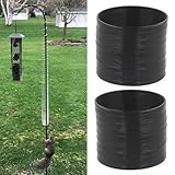 2 PCS Squirrel Baffles Squirrel Guard for Bird Feeders, Squirrel Spring Barriers Squirrel Deterrent Coil Protects Outdoor Bird Feeder Poles