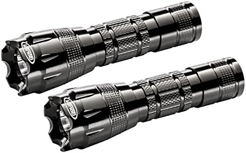 Police Security Covert 2AA Ultra Bright Flashlight 2 Pack Cree LED